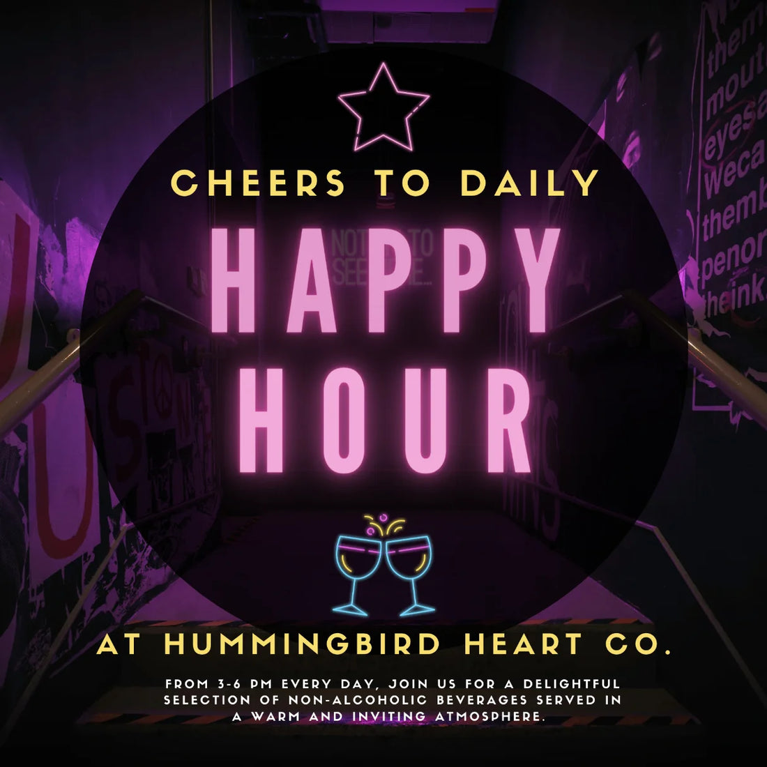 Cheers to Daily Happy Hour at Hummingbird Heart Co.