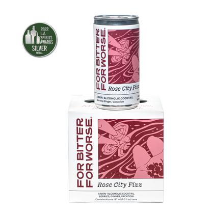 Rose City Fizz Mocktail Tonic - 4 Pack