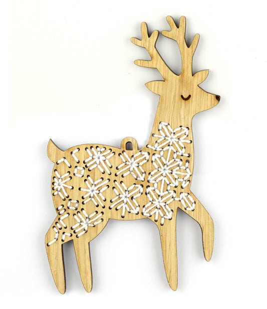 Reindeer - DIY Stitched Ornament Kit