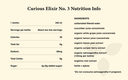 Curious No. 3 - Booze-Free Cocktails