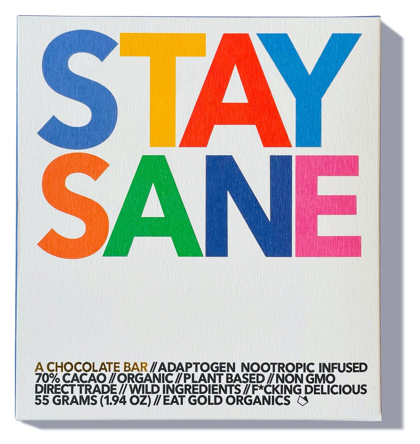 Eat Gold Organics - STAY SANE a Potent, Functional & Delicious Chocolate Bar