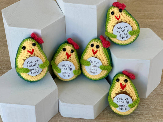 Crocheted Emotional Support Avocados