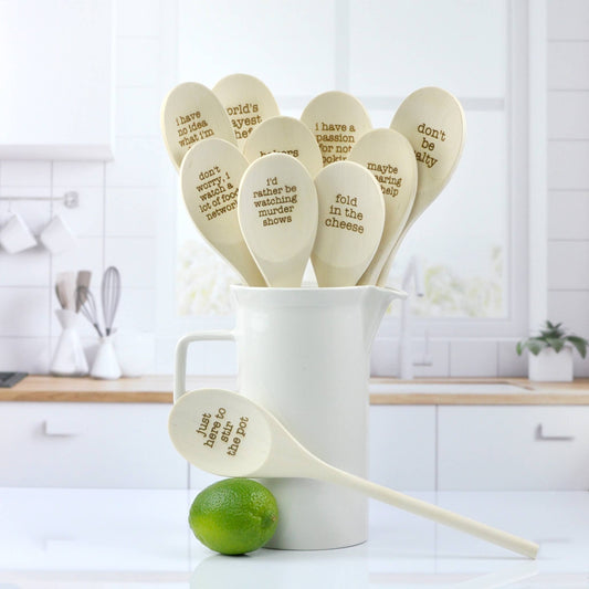 Wooden Spoons With Funny Phrases