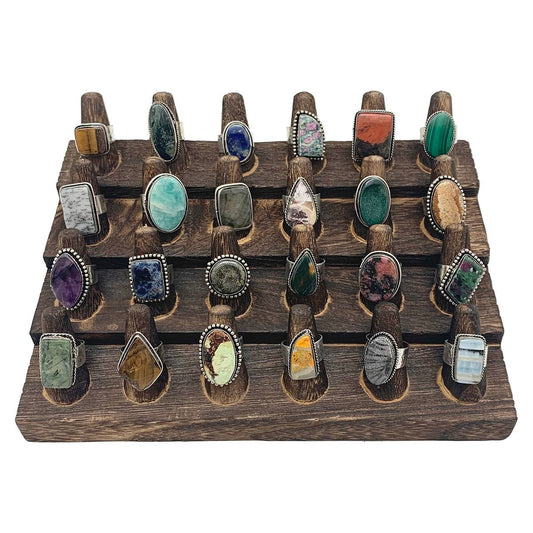 Kashi Semiprecious Stone Large Rings