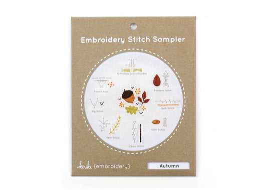 Autumn - Embroidery Stitch Sampler