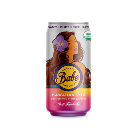 Babe Kombucha Hawaiin POG Cans 16oz