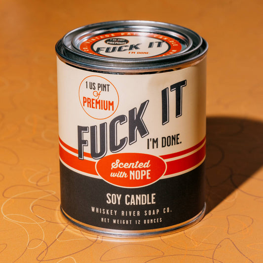 Fuck It Vintage Paint Candle