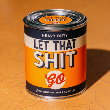 Let That Shit Go Vintage Paint Candle