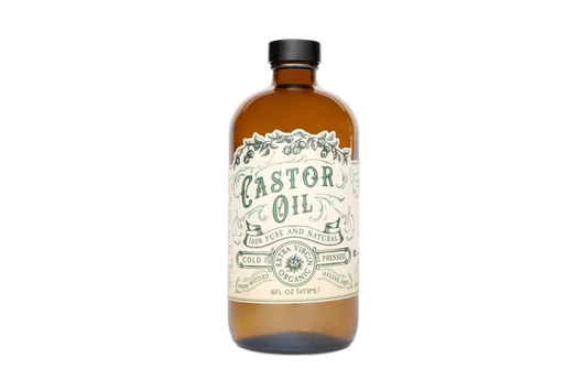 Organic Cold Pressed Castor Oil Hexane Free USA bottled