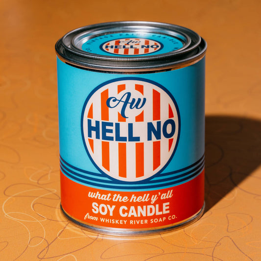 Aw Hell No Vintage Paint Candle